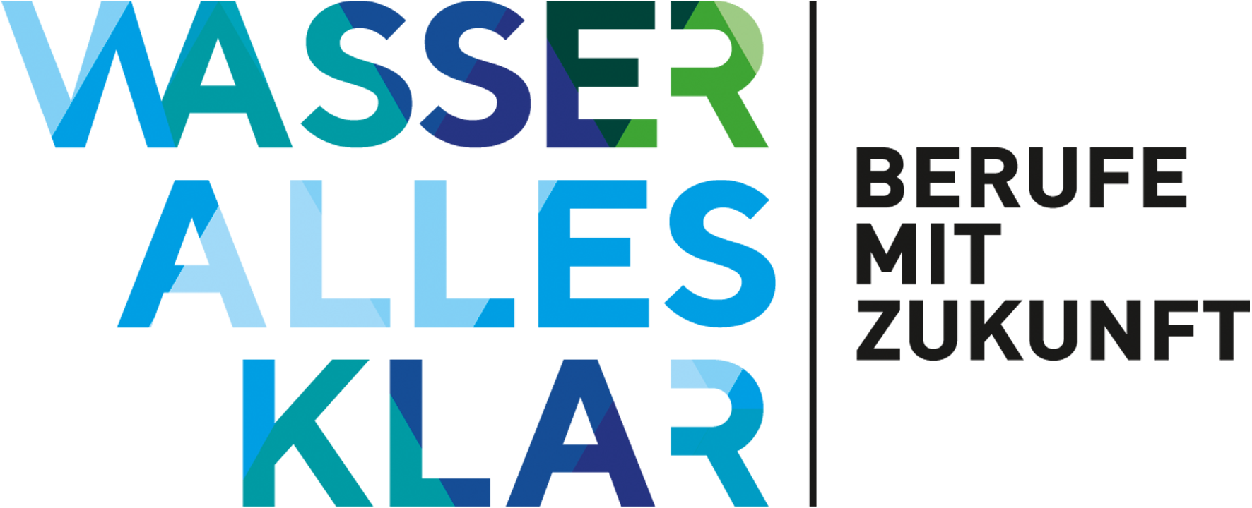 Logo – Wasser – Alles Klar - Berufe mit Zukunft